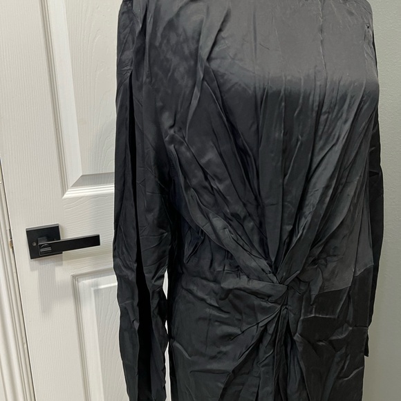 NWT Black Zara Dress Sz L - Picture 2 of 5